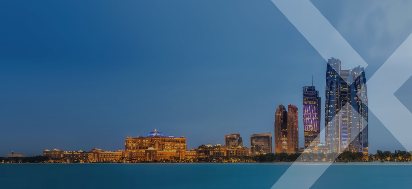 Modern waterfront residences and high-rise real estate in Abu Dhabi's luxury districts