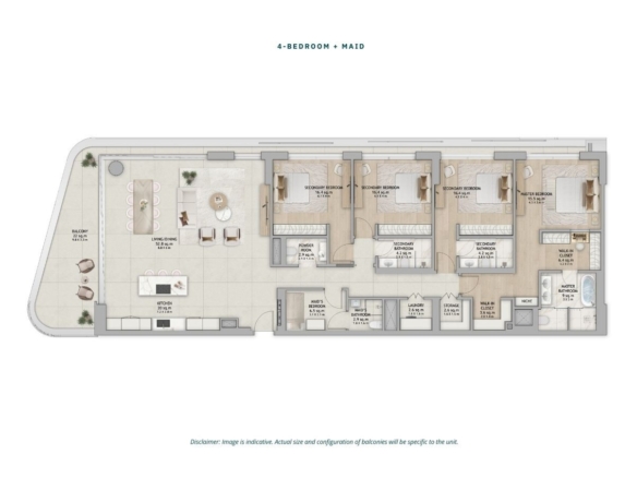 4 Bedroom apartment waterfront
